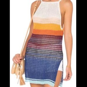 FREE PEOPLE gossamer stripe crochet dress